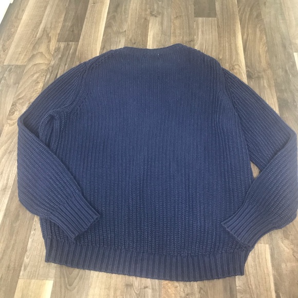 3.1 Phillip Lim Chunky Knit Navy Blue Sweater - Picture 7 of 7